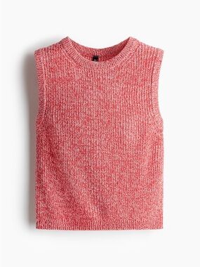 Sleeveless Knit Sweater Vest